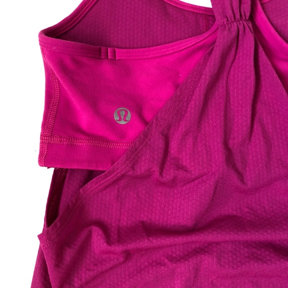 Lululemon Racerback Loose Fitting Tank Top Sz 4 - Picture 5 of 7